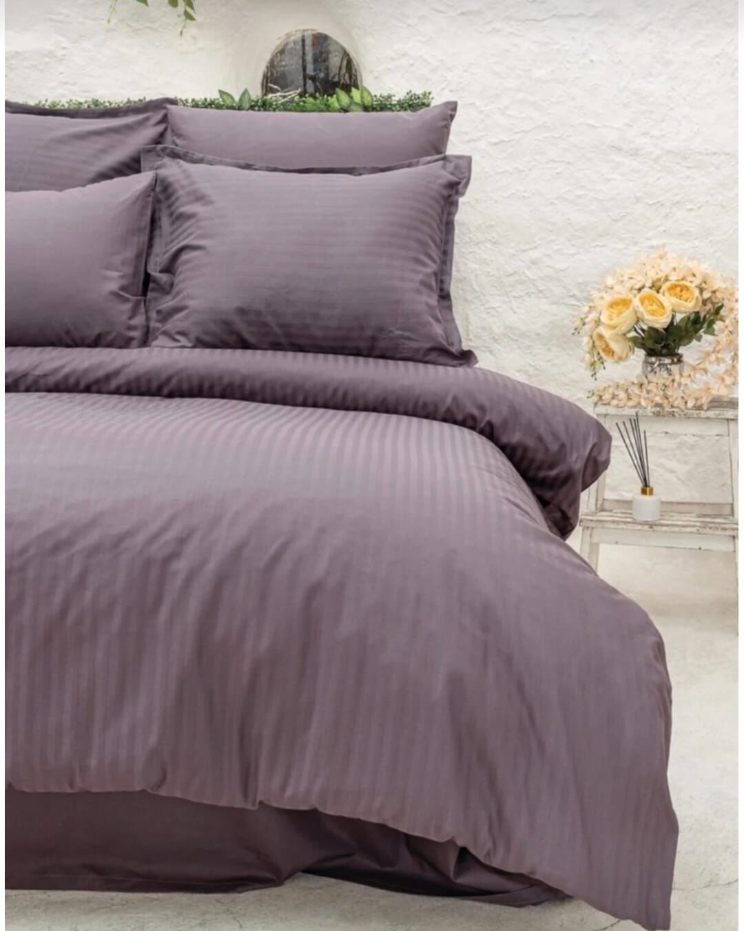 Altınbaşak Poplin Tek Kişilik Nevresim Takımı Infinity Berry