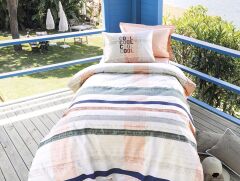 Altınbaşak Ranforce Tek Kişilik Nevresim Takımı Franco Salmon Lastikli/Fitted