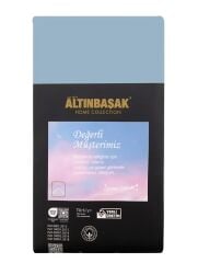 Tek Kişilik 120*200cm Çarşaf Takımı %100 Pamuk Açık Mavi