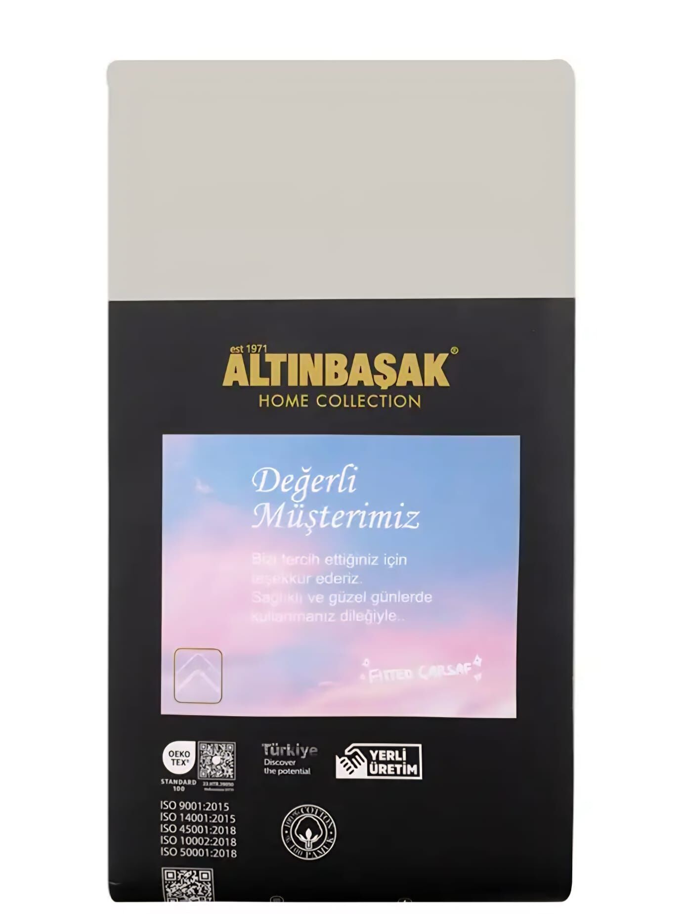 Altınbaşak Ranforce Çift Kişilik 160*200cm Çarşaf Takımı %100 Pamuk Ekru