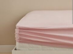 Altınbaşak Ranforce Çift Kişilik/Battal 180*200cm Çarşaf Takımı %100 Pamuk Açık Pembe