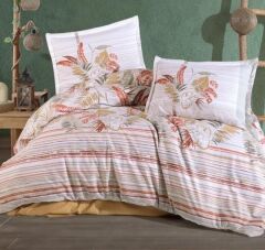 Clasy Ranforce Çift Kişilik Nevresim Takımı Oliva