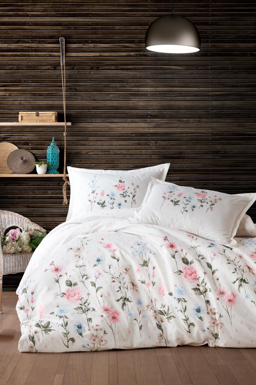 Clasy Ranforce Çift Kişilik Nevresim Takımı Palitra