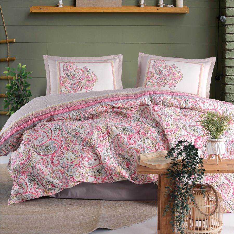 Clasy Ranforce Çift Kişilik Dört Mevsim Set Luga