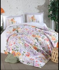 Clasy Ranforce Çift Kişilik Dört Mevsim Set Galya