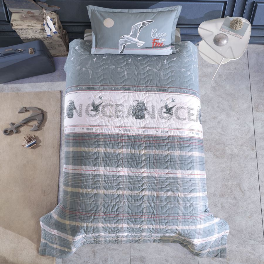 Clasy Ranforce Tek Kişilik Dört Mevsim Set Ocean