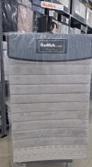 Özdilek 2'li Banyo Paspası - Klozet Takımı Pamuk Yacy Açık Gri