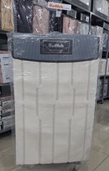 Özdilek 2'li Banyo Paspası - Klozet Takımı Pamuk Rayas Ekru