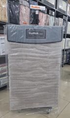 Özdilek 2'li Banyo Paspası - Klozet Takımı Pamuk Yuri Açık Gri