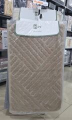 Özdilek Nev 2'li Banyo Paspası - Klozet Takımı Rhtymic Bej