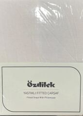 Özdilek Colourist Çift Kişilik Lastikli Çarşaf Takımı 160*200cm Vanilya