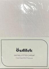 Özdilek Colourist Çift Kişilik Lastikli Çarşaf Takımı 160*200cm Vanilya