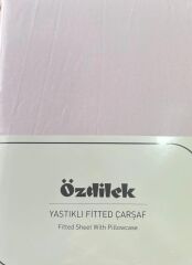 Özdilek Colourist Çift Kişilik Lastikli Çarşaf Takımı 160*200cm Pudra