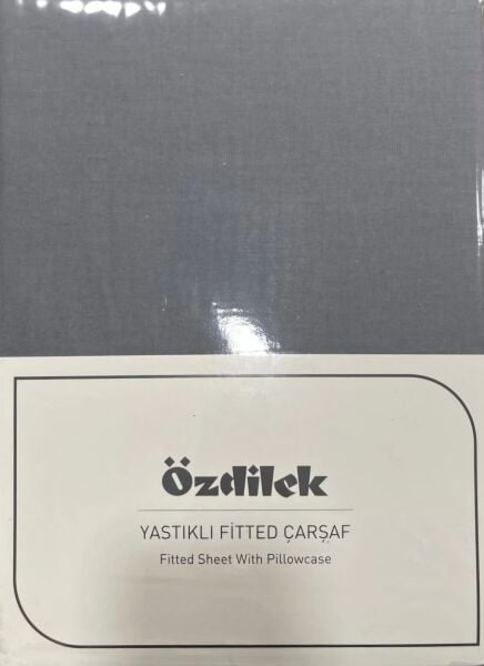Özdilek Colourist Çift Kişilik Lastikli Çarşaf Takımı 160*200cm Kül Gri