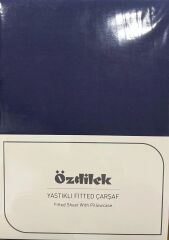 Özdilek Colourist Çift Kişilik Lastikli Çarşaf Takımı 160*200cm İndigo-Lacivert