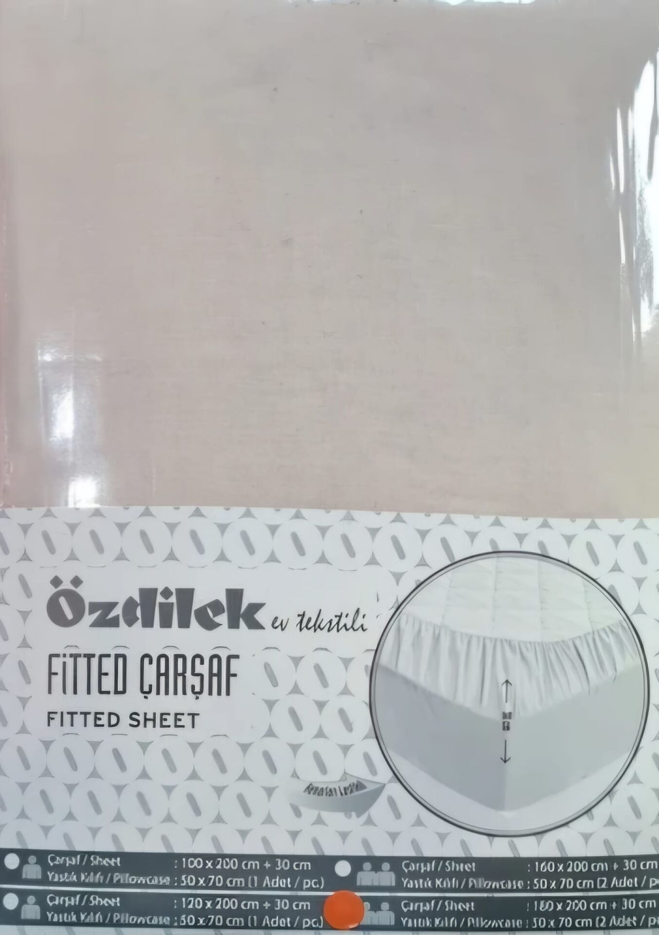 Özdilek Colourist Tek Kişilik Lastikli Çarşaf Takımı 100*200cm Sütlü Kahve