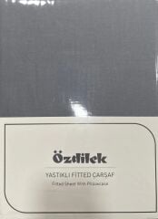 Özdilek Colourist Tek Kişilik Lastikli Çarşaf Takımı 100*200cm Kül Gri