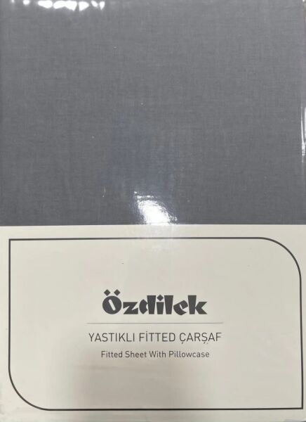 Özdilek Colourist Tek Kişilik Lastikli Çarşaf Takımı 100*200cm Kül Gri