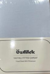Özdilek Colourist Tek Kişilik Lastikli Çarşaf Takımı 100*200cm Gümüş Gri