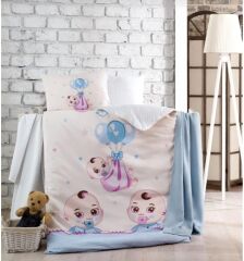 Kristal Ranforce Bebek Nevresim Takımı Babies Blue