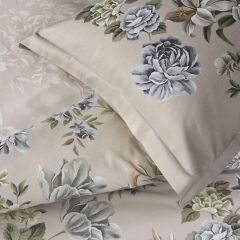 Taç Elodie Saten Çift Kişilik Nevresim Takımı Bej