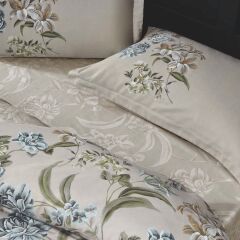 Taç Elodie Saten Çift Kişilik Nevresim Takımı Bej