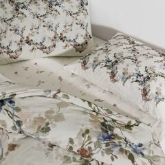 Taç Çift Kişilik Ranforce Nevresim Takımı Dalila Krem