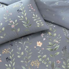 Taç Çift Kişilik Ranforce Nevresim Takımı Serelis Mavi