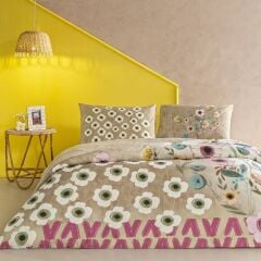 Taç Ranforce Tek Kişilik Nevresim Takımı Blyss Bej