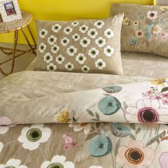 Taç Ranforce Tek Kişilik Nevresim Takımı Blyss Bej