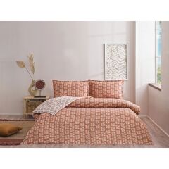 Taç Ranforce Seç-Ser Serisi Tek Kişilik Nevresim Takımı Lorien Turuncu