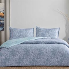 Taç Ranforce Seç-Ser Serisi Çift Kişilik Nevresim Takımı Shimmer Lacivert