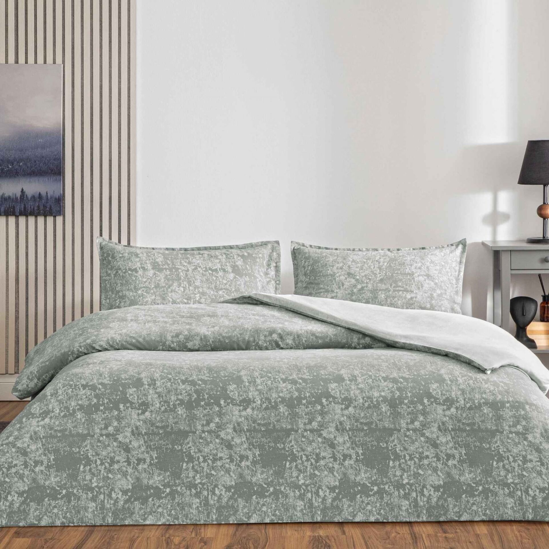 Taç Ranforce Seç-Ser Serisi Çift Kişilik Nevresim Takımı Shimmer Gri