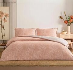 Taç Ranforce Seç-Ser Serisi Tek Kişilik Nevresim Takımı Shimmer Turuncu