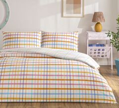 Taç Ranforce Tek Kişilik Nevresim Takımı Flexia Turuncu