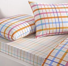 Taç Ranforce Tek Kişilik Nevresim Takımı Flexia Turuncu