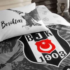 Taç Ranforce Lisanslı Tek Kişilik Nevresim Takımı Beşiktaş Kartal