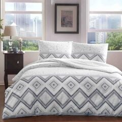 Taç Ranforce Tek Kişilik Nevresim Takımı Perry Lacivert