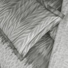 Taç Saten Çift Kişilik Nevresim Takımı Zavora Antrasit