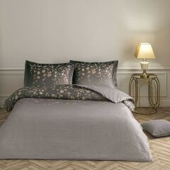 Taç Saten Çift Kişilik Nevresim Takımı Elaris Vizon