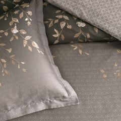 Taç Saten Çift Kişilik Nevresim Takımı Elaris Vizon