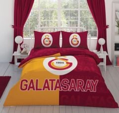 Taç Lisanslı Ranforce Çift Kişilik Nevresim Takımı Galatasay