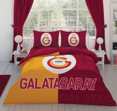 Taç Lisanslı Ranforce Çift Kişilik Nevresim Takımı Galatasay