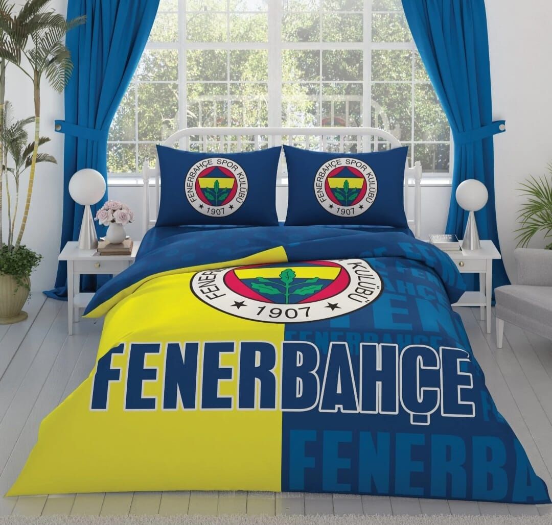 Taç Lisanslı Ranforce Çift Kişilik Nevresim Takımı Fenerbahçe / Taç Lisanslı Çift Kişilik Nevresim Takımı Fenerbahçe
