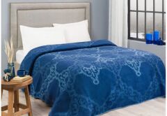 Taç Çift Kişilik Pamuklu Battaniye Celesta