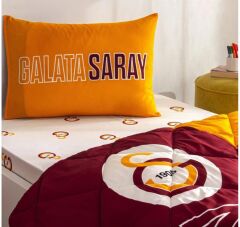 Taç Galatasaray Lisanslı Ranforce Uyku Seti/Yorgan Seti Vakumlu Silikon Yastık Hediyelidir