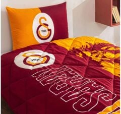 Taç Galatasaray Lisanslı Ranforce Uyku Seti/Yorgan Seti Vakumlu Silikon Yastık Hediyelidir