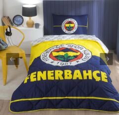 TAÇ FENERBAHÇE LİSANSLI RANFORCE UYKU SETİ/YORGAN SETİ VAKUMLU SİLİKON YASTIK HEDİYELİDİR