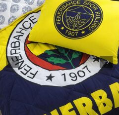 Taç Fenerbahçe Lisanslı Ranforce Uyku Seti/Yorgan Seti Vakumlu Silikon Yastık Hediyelidir