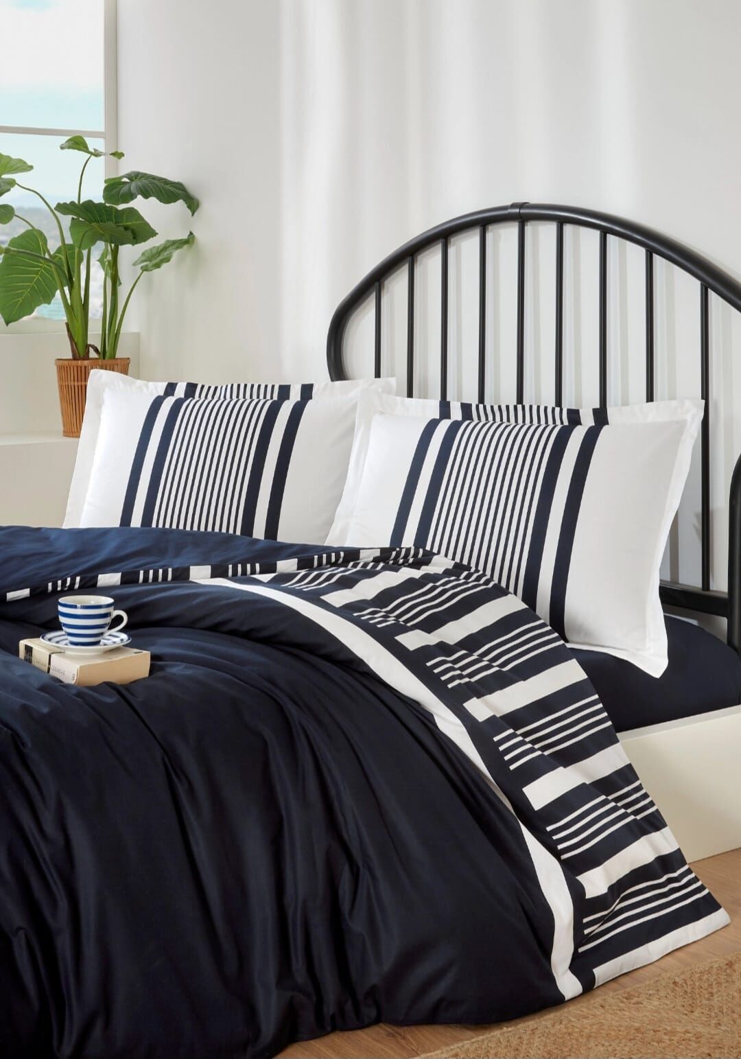 Özdilek Tek Kişilik Lastikli Nevresim Takımı Wonder Lacivert